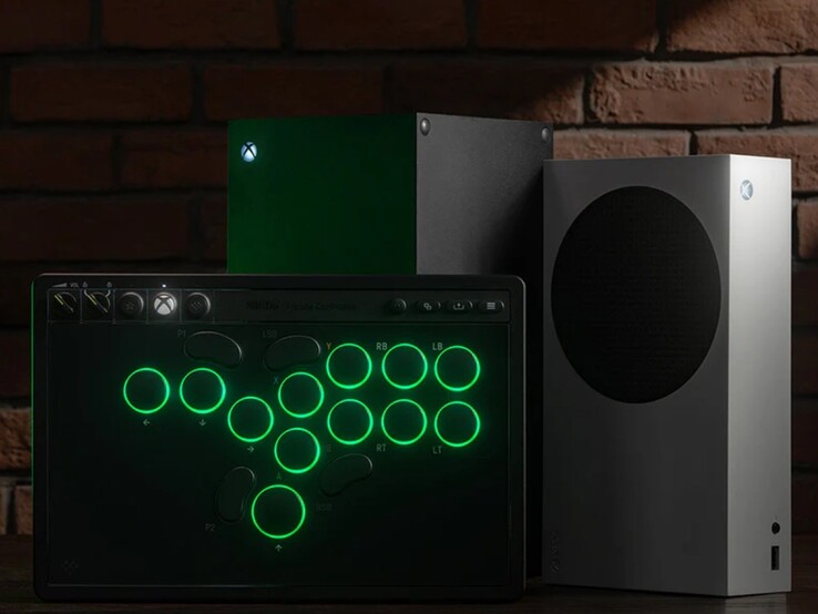 Nowy kontroler Xbox Arcade od 8bitdo z podświetleniem przycisków RGB. (Źródło obrazu: 8bitdo)