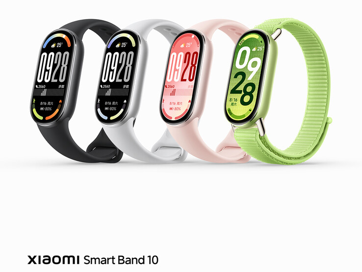 Opcje kolorystyczne Smart Band 10 (źródło obrazu: Xiaomi)