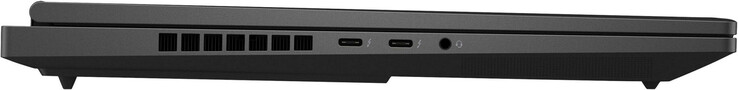 Po lewej: 2x Thunderbolt 4 (USB-C; Power Delivery, DisplayPort), gniazdo audio combo