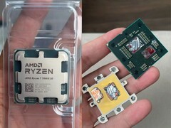 Zdjęcia uszkodzonego i rozmontowanego procesora AMD Ryzen 7 7800X3D