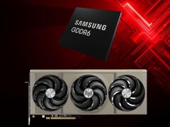 Procesor graficzny Sapphire Radeon RX 9070 z pamięcią GDDR6 (źródło obrazu: Sapphire, Samsung z poprawkami)