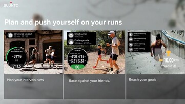 Suunto Run pozwoli użytkownikom planować biegi, a nawet ścigać się ze znajomymi. (Źródło zdjęcia: Suunto)
