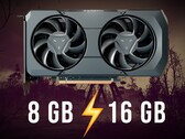 16 GB RX 7600 XT pokonał 8 GB RX 7600 w wielu współczesnych tytułach. (Źródło obrazu: AMD, Steam, edytowane)