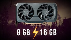 16 GB RX 7600 XT pokonał 8 GB RX 7600 w wielu współczesnych tytułach. (Źródło obrazu: AMD, Steam, edytowane)