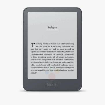 Amazon Kindle 12. generacji w kolorze czarnym.