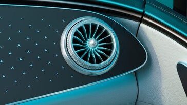 Szczegóły wnętrza Mercedesa EQE