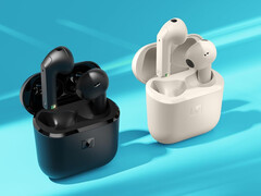 Sennheiser Accentum Open, na zdjęciu w kolorze czarno-kremowym, ma całkowitą żywotność baterii wynoszącą 28 godzin. (Źródło zdjęcia: Sennheiser)