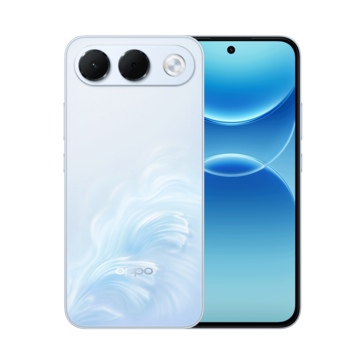 Model Oppo A7 Pro w kolorze Surfing Blue.