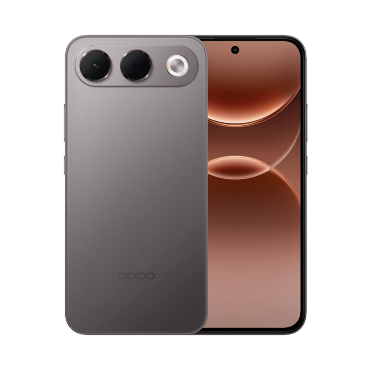 Oppo A7 Pro w kolorze Shine Titanium.