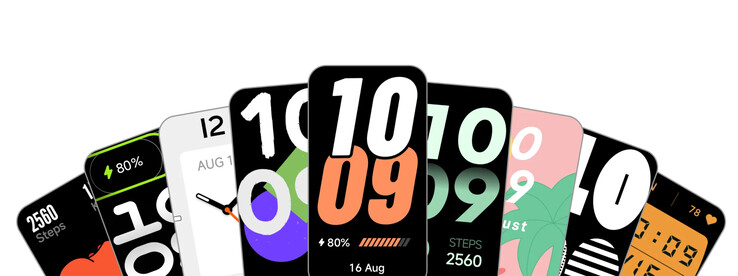 Urządzenie Smart Band 11 Active posiada również ponad 100 fabrycznie zainstalowanych tarcz zegarka.