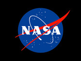 Logo NASA na czarnym tle (źródło obrazu: NASA; edycja AI)