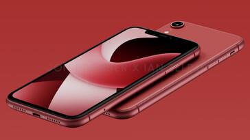 iPhone SE 4 Product Red (image via FrontPageTech)