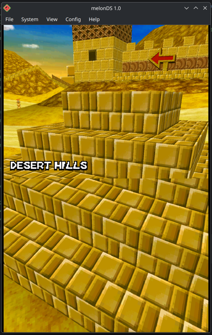 zrzut ekranu melonDS 1.0 beta (Źródło obrazu: Arisotura - deweloper melonDS)