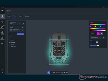 Prism w SteelSeries GG do dostosowywania oświetlenia.