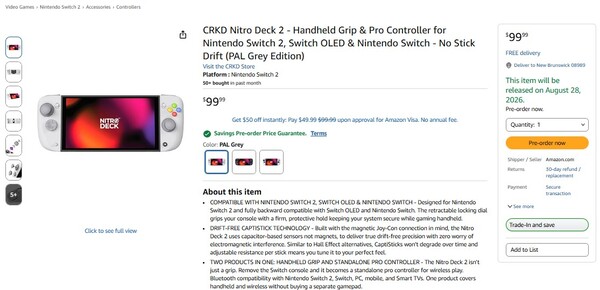 Firma Amazon ujawniła dokładną datę premiery Nitro Deck 2.