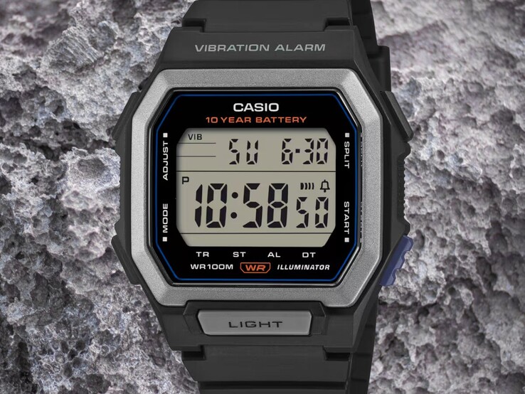 Casio W-738-H-1AJF może pochwalić się wodoodpornością na poziomie 100 m (10 barów)