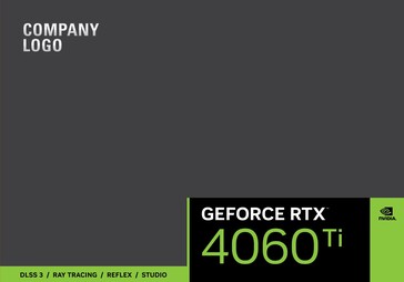 Projekt opakowania RTX 4060 Ti. (Źródło: MEGAsizeGPU)