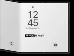 Nieoficjalny render dla Samsunga tri-fold. (Źródło obrazu: Android Authority)