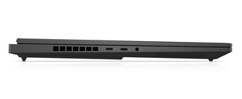 HP Omen Transcend 16 - Porty - Lewy. (Źródło obrazu: HP)