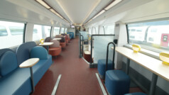 Część wypoczynkowa TGV M z dużą ilością miejsca