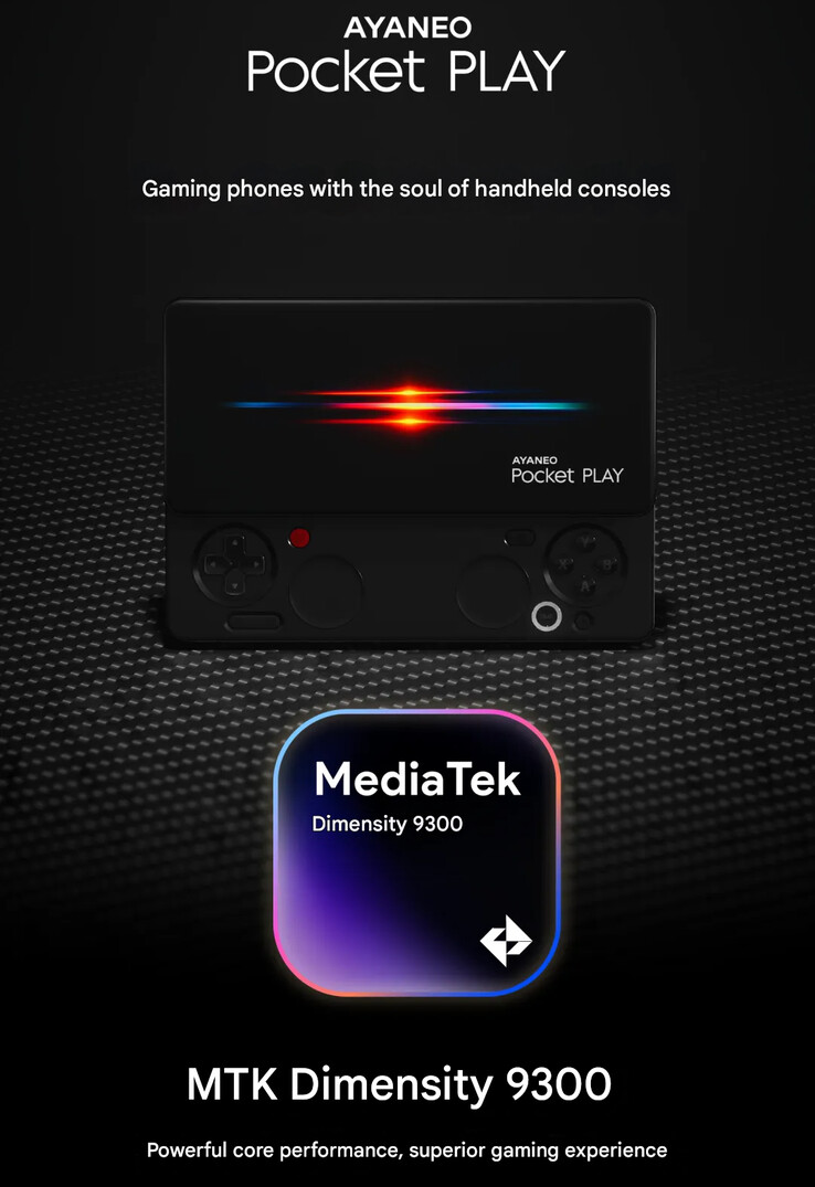 Zapowiedź ujawnienia SoC Pocket Play (źródło obrazu: Ayaneo - przetłumaczone maszynowo)