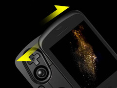 RG Slide nawiązuje do klasycznych konstrukcji PSP Go i Xperia Play. (Źródło obrazu: Anbernic)