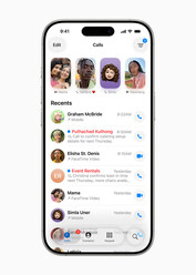Nowy interfejs użytkownika aplikacji Telefon (źródło obrazu: Apple)