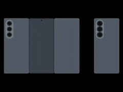 Wyciekła animacja nadchodzącego trójskładanego telefonu Samsunga. (Źródło obrazu: TechHighest on X)