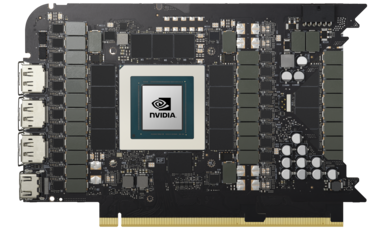 RTX 4090 AD102 reference PCB. (Źródło obrazu: Nvidia)