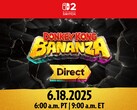 Zwiastun Donkey Kong Bananza Direct. W środę, 18 czerwca, Direct ujawni kilka informacji na temat nadchodzącej gry na Switch 2 (źródło obrazu: Nintendo)