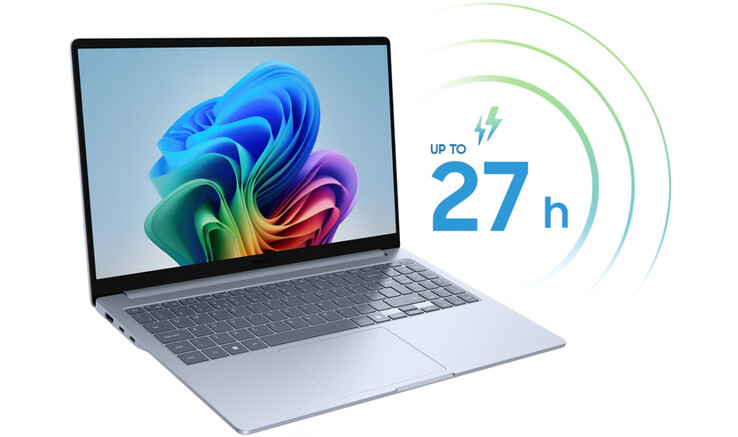 Jest mało prawdopodobne, aby Galaxy Book5 Edge osiągnął 27 godzin pracy na baterii w prawdziwym świecie. (Źródło zdjęcia: Samsung)