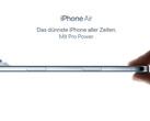 Apple niedawno zaprezentował iPhone'a Air, najcieńszego iPhone'a w historii. (Źródło obrazu: Apple)