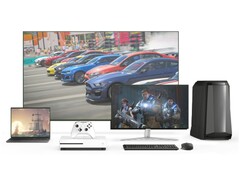 Artystyczne przedstawienie gier Xbox działających na różnych platformach. (Źródło obrazu: Microsoft, edytowane)