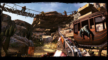 Na zdjęciu: Zrzut ekranu z gry Call of Juarez: Gunslinger.