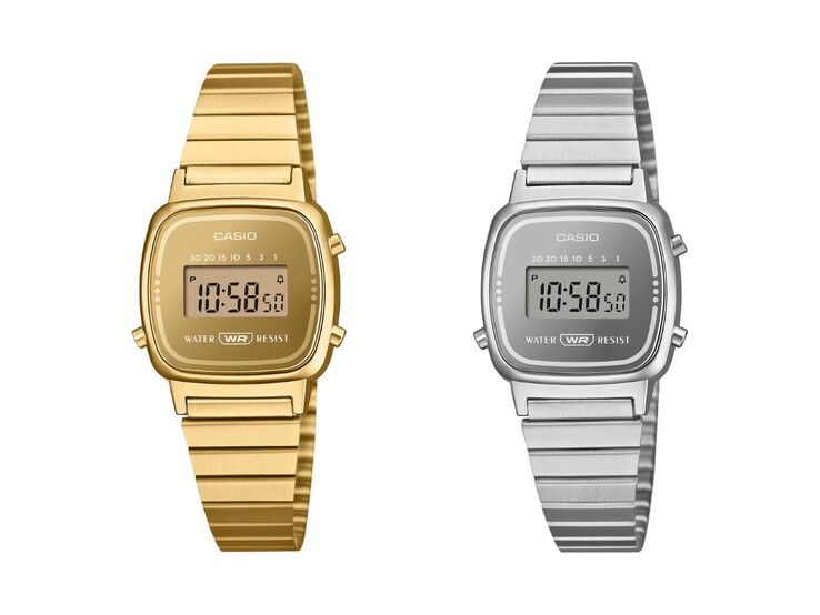 Zegarki Casio Classic LA670WEGS-9A (po lewej) i LA670WES-7A (po prawej)