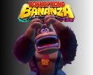 Zdenerwowany Donkey Kong na zdjęciu poniżej logo Donkey Kong Bananza (źródło zdjęcia: Nintendo of America z poprawkami)