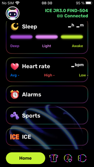 ekran główny iOS przewinięty w dół