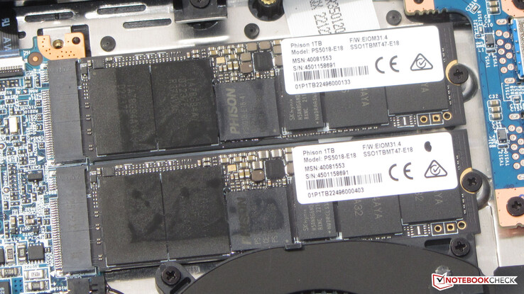 X20 ma na pokładzie dwa dyski SSD PCIe-4.