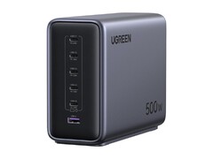 Stacja szybkiego ładowania Nexode 500W GaN to ładowarka Ugreen o najwyższej mocy wyjściowej. (Źródło zdjęcia: Ugreen)