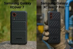 Porównujemy tańszy Samsung Galaxy XCover 7 z XCover 7 Pro. (Źródło zdjęcia: Florian Schmitt/Notebookcheck)