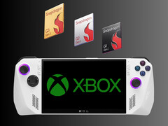 Chipy Snapdragon nad podobno nową konsolą Xbox (źródło zdjęcia: Qualcomm, Asus, Microsoft Gaming z poprawkami)