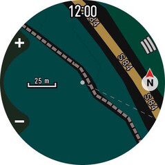 Mapę można również wyświetlić w trybie ciemnym