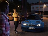 Zrzut ekranu ze zwiastuna ujawniającego Clutch przedstawiający zmodyfikowany samochód wyścigowy BMW.