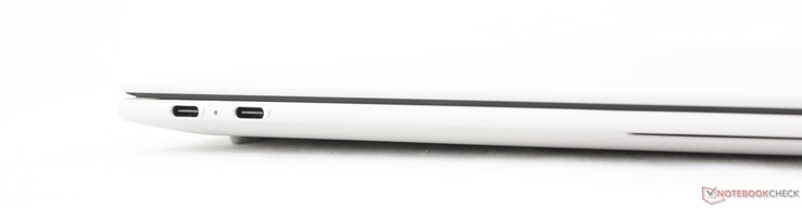 Po lewej: 2x USB-C Thunderbolt 4 z DisplayPort 2.1 + Power Delivery (65 W)