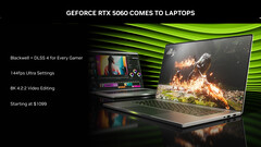 Procesor graficzny GeForce RTX 5060 do laptopów został zauważony w Geekbench (źródło zdjęć: Nvidia)