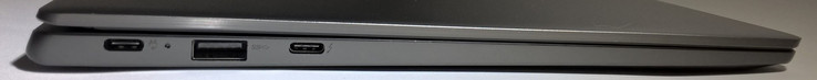 lewy bok: USB typu C (zasilanie), USB typu A, USB typu C (zasilanie, Thunderbolt 3, DisplayPort, (HDMI)