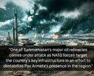 Rafinerie ropy naftowej w Turkmenistanie z gry Battlefield. (Źródło obrazu: temporyal na X)