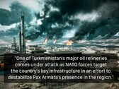 Rafinerie ropy naftowej w Turkmenistanie z gry Battlefield. (Źródło obrazu: temporyal na X)
