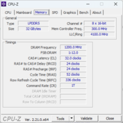 CPU-Z Pamięć