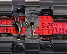 Od lewej do prawej: Casio GX-56BBR-1A, GA-700BBR-1A, GA-B2100BBR-1A, GD-O100BBR-1 i DW-5600BBR-1 - pełna linia "Black and Bold Red" G-Shock w jednym ujęciu. (Źródło zdjęcia: Casio)